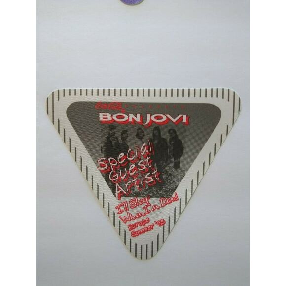 Bon Jovi Backstage Pass I'll Sleep When I'm Dead Tour 1993 Hard Rock Concert - Picture 1 of 3